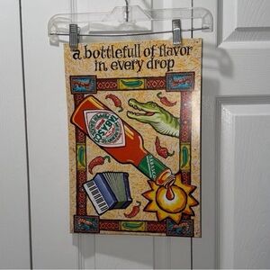 Vintage Like Tabasco Metal Sign - Bright Colors - Great Details - 17” x 12”